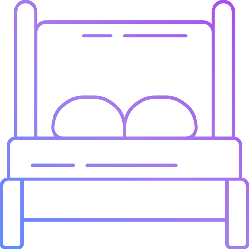 Double bed Generic Gradient icon