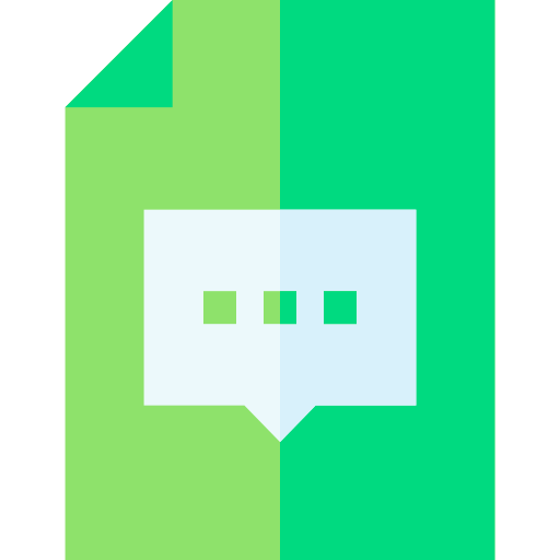 chat Basic Straight Flat icono