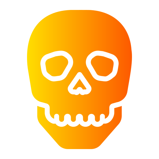 czaszka Generic Flat Gradient ikona