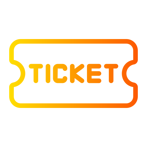 ticket Generic Gradient icoon