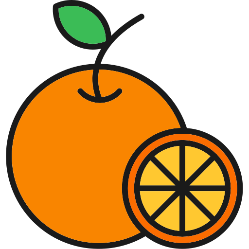 Апельсин Generic Outline Color иконка
