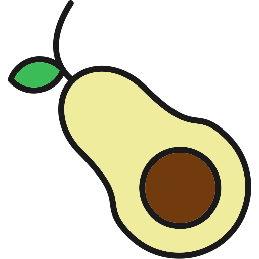 アボカド Generic Outline Color icon
