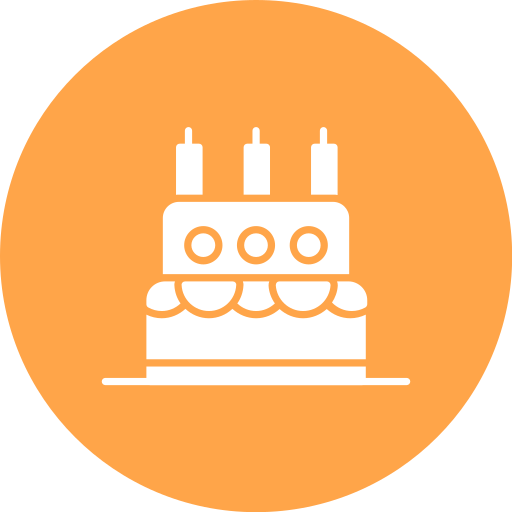 Birthday cake Generic Mixed icon