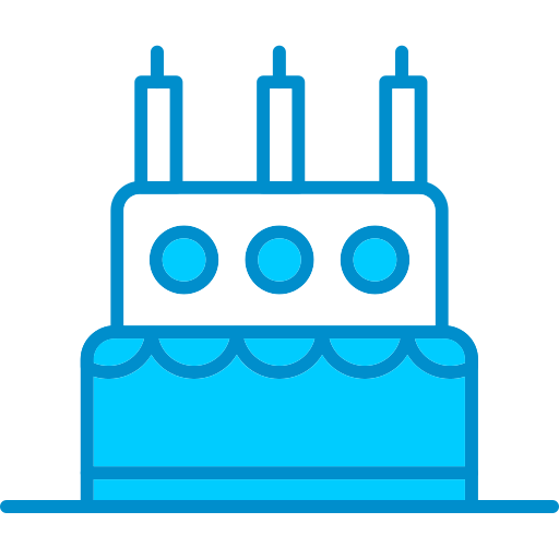 torta di compleanno Generic Blue icona