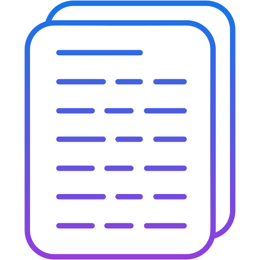 document Generic Gradient Icône