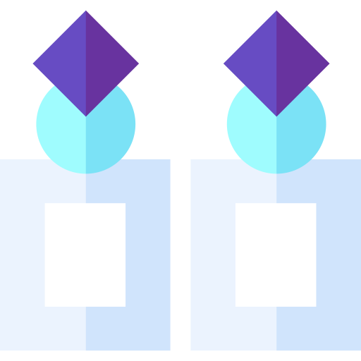 pendientes Basic Straight Flat icono