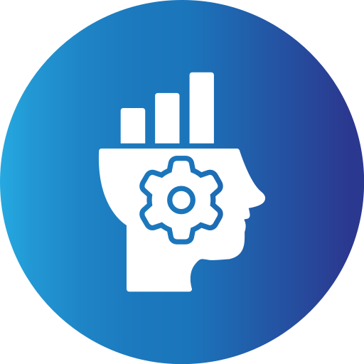 Analytical thinking Generic Blue icon