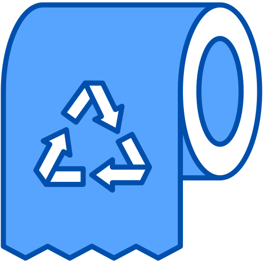 Toilet paper Generic Blue icon