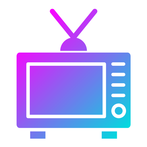 Телевидение Generic Flat Gradient иконка