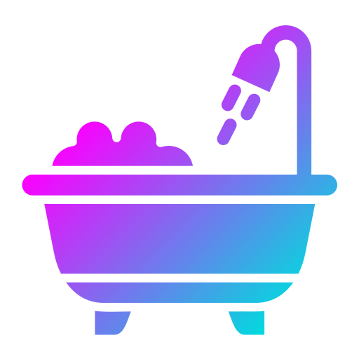 bañera Generic Flat Gradient icono