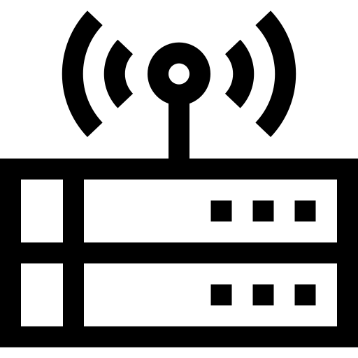 router bezprzewodowy Basic Straight Lineal ikona