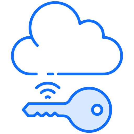 bloqueo de nube Generic Blue icono