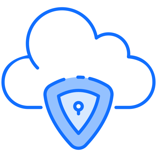 seguridad de datos Generic Blue icono