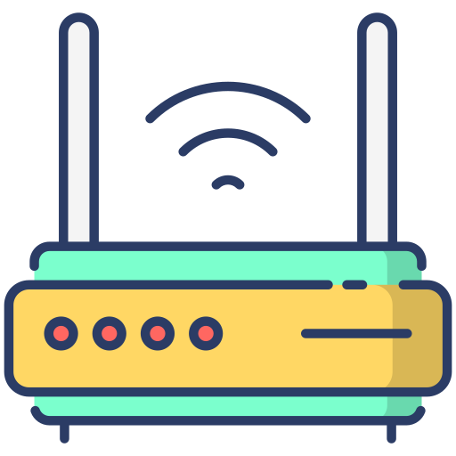 router bezprzewodowy Generic Outline Color ikona