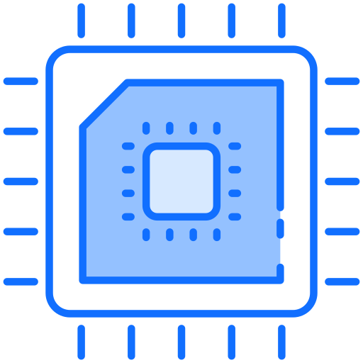 microprocessore Generic Blue icona