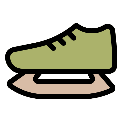 아이스 스케이팅 신발 Generic Outline Color icon