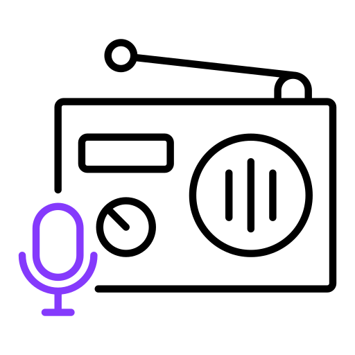podcast Generic Outline Color icona