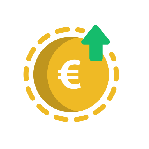 moeda euro Generic Flat Ícone
