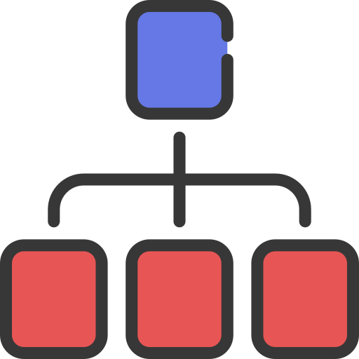 hiérarchie Generic Outline Color Icône