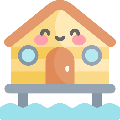 海の家 Kawaii Flat icon