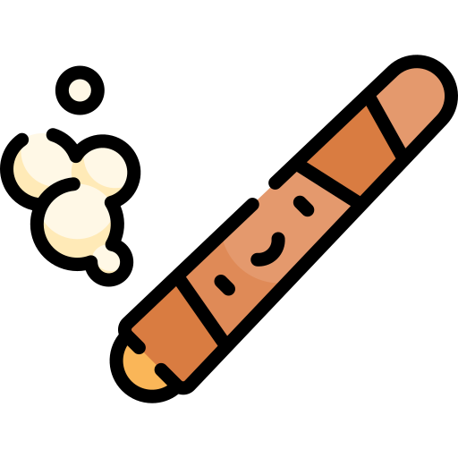 cigarrillo Kawaii Lineal color icono