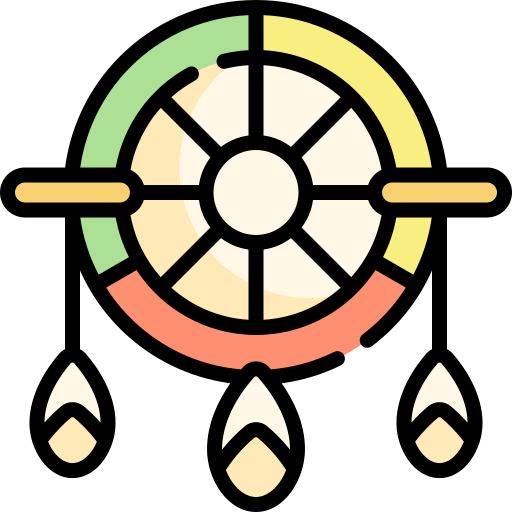 atrapasueños Kawaii Lineal color icono