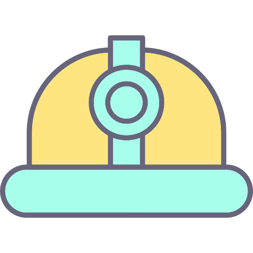 헬멧 Generic Outline Color icon