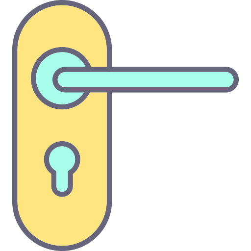 deurslot Generic Outline Color icoon