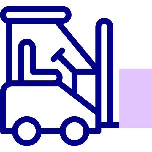 Forklift Detailed Mixed Lineal color icon