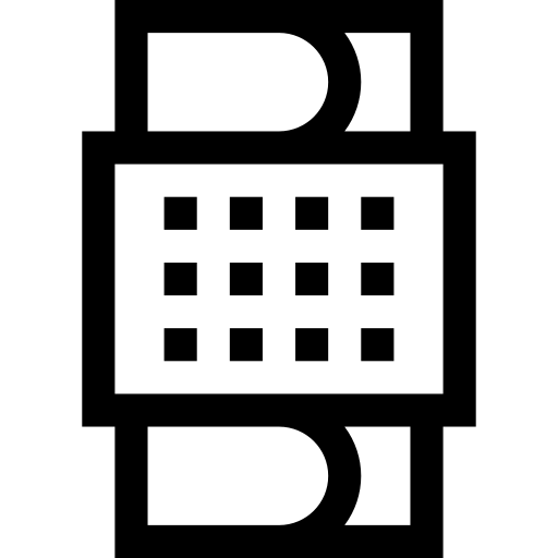 genouillère Basic Straight Lineal Icône