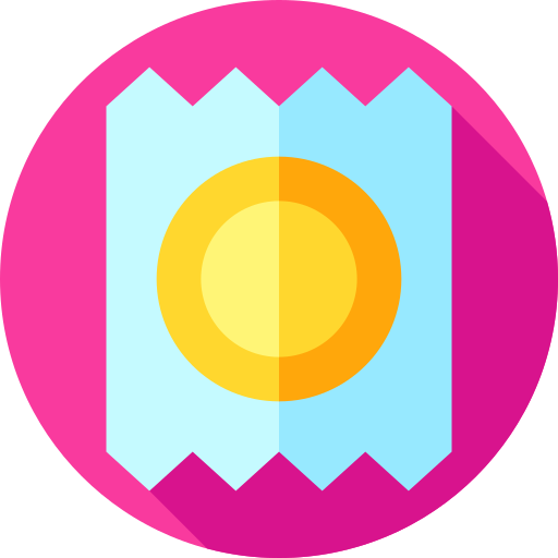 Condom Flat Circular Flat icon