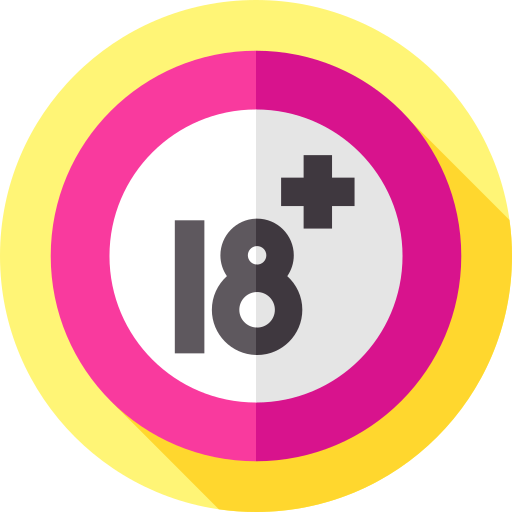 +18 Flat Circular Flat icon