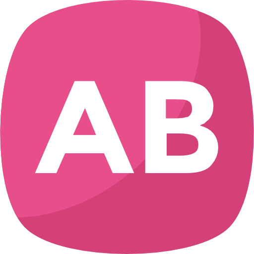 abc Flat Color Flat ikona