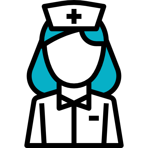 enfermera dDara Lineal Color icono