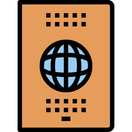 パスポート dDara Lineal Color icon