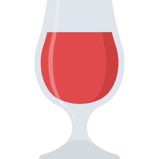 copa de vino Flat Color Flat icono