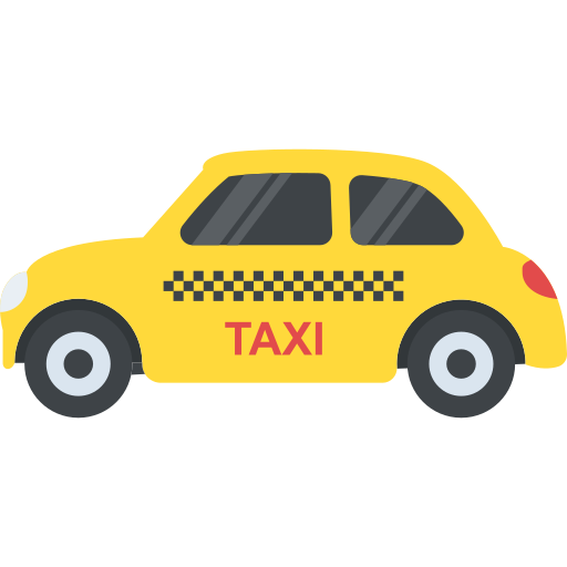 Такси Flat Color Flat иконка