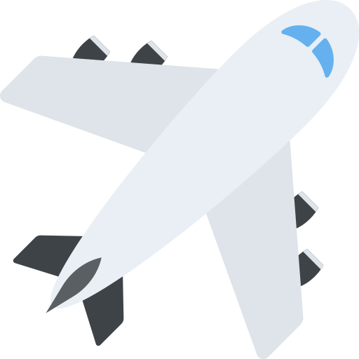 Aeroplane Flat Color Flat icon