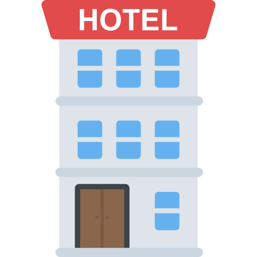 hotel Flat Color Flat icona