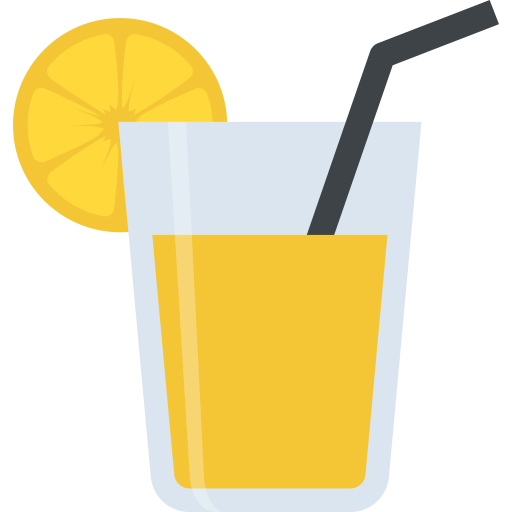 zumo de naranja Flat Color Flat icono