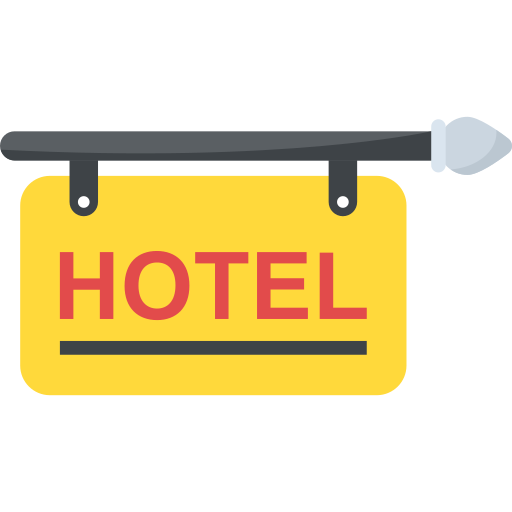 Отель Flat Color Flat иконка