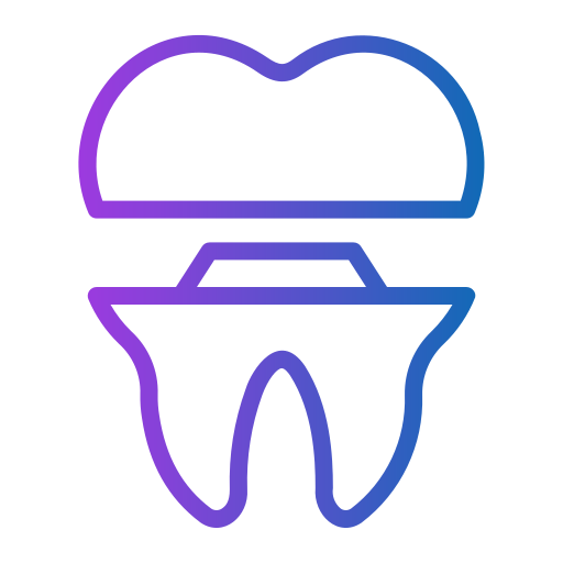 złamany ząb Generic Gradient ikona