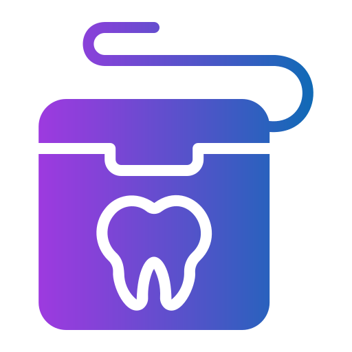 nić dentystyczna Generic Flat Gradient ikona