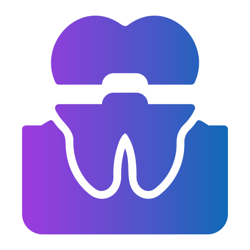 implant dentystyczny Generic Flat Gradient ikona