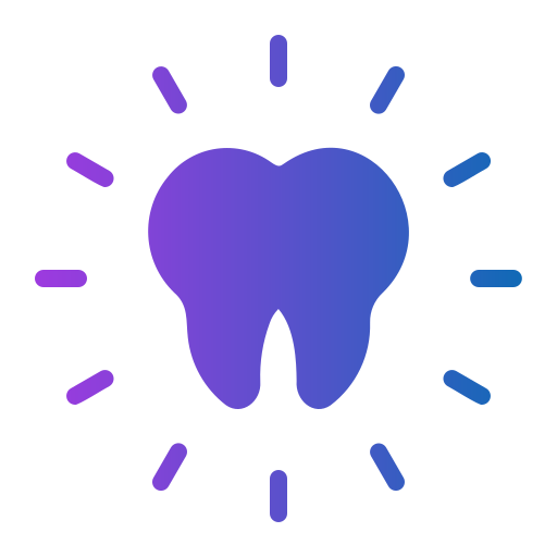 blanqueamiento dental Generic Flat Gradient icono
