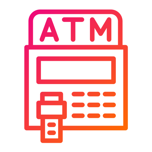 geldautomaat Generic Gradient icoon