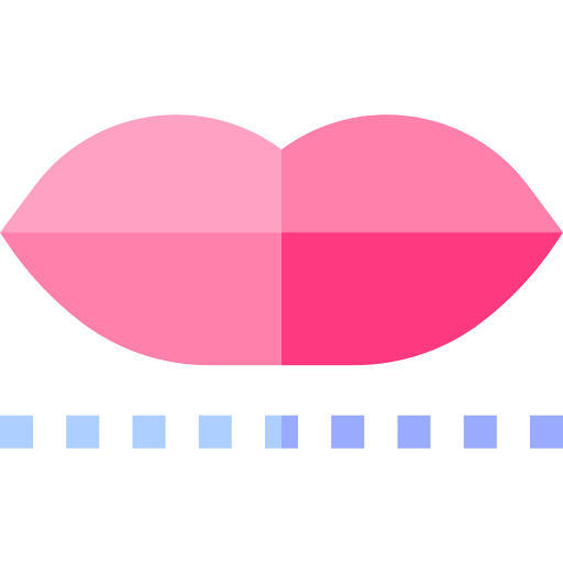 lèvres Basic Straight Flat Icône
