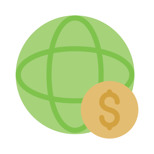Global economy Vector Stall Flat icon