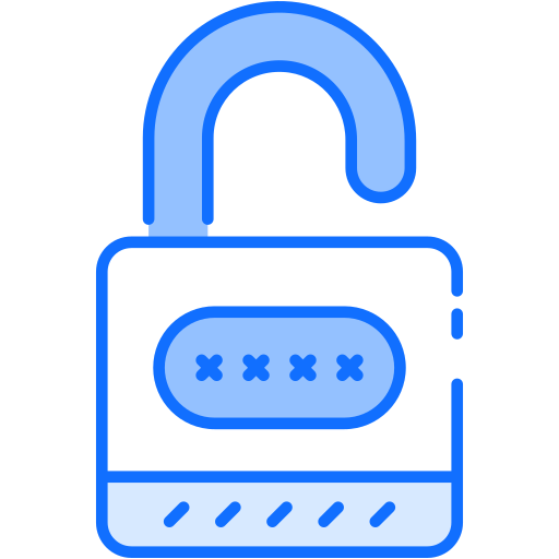 オープンロック Generic Blue icon