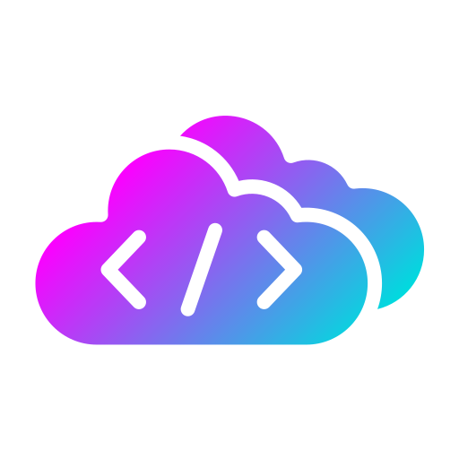 codificación en la nube Generic Flat Gradient icono